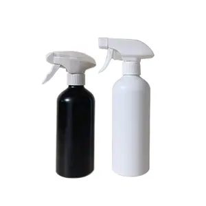 E-better哑光白色50毫升100毫升250毫升8盎司16盎司铝瓶，带喷雾触发滴管泵，用于油清洁剂粉末凝胶