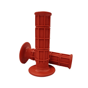 Poignées de guidon de motocross 22 mm TPU universelles antidérapantes pour VTT tout-terrain orange - Product Image 3