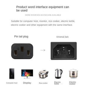 Cable de alimentación de CA de tres orificios estándar nacional para electrodomésticos, olla arrocera eléctrica, enchufe hembra IEC, cable de extensión para computadora - Product Image 4