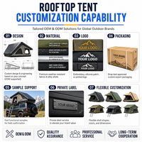 Tente de toit souple entièrement automatique pour camping en plein air, compatible SUV, pick-up et voiture