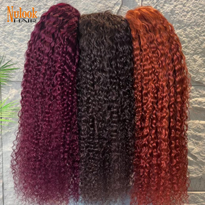 Perruque <span class=keywords><strong>Nulook</strong></span> Hair 12A Water Wave en cheveux humains, Lace Front, Perruque frontale HD 13x6, Perruques sans colle en cheveux humains, Perruques en cheveux humains bruts - Product Image 3