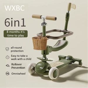 儿童滑板车最佳价格自平衡3轮，带轻型滑板车儿童踢滑板车 - Product Image 5