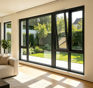 Ventana Oscilobatiente de Aluminio Estándar Europeo, Aislamiento Acústico, Ahorro Energético, Ventana Oscilobatiente para Edificios Residenciales en <span class=keywords><strong>España</strong></span> - Product Image 1