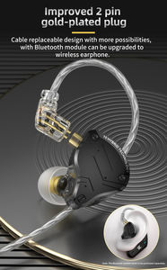 Audífonos Intrauditivos con Cable <span class=keywords><strong>KZ</strong></span> <span class=keywords><strong>ZS10</strong></span> <span class=keywords><strong>Pro</strong></span> <span class=keywords><strong>X</strong></span>, Audífonos HIFI con Bajos, Audífonos de Monitoreo, Audífonos Deportivos con Cancelación de Ruido para Música y Juegos - Product Image 3