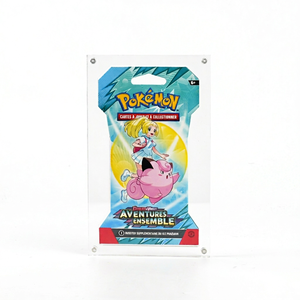 Étui de présentation en acrylique transparent pour paquets de cartes Pokémon, support de 6 pouces pour boosters de collection - Product Image 1