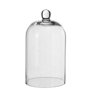 Çin fabrika toptan handhandtemizle <span class=keywords><strong>Dome</strong></span> toz geçirmez çiçek kek ekran kapağı cam kavanoz mum kapağı - Product Image 3