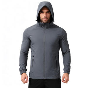 Chaqueta Impermeable con Cremallera para Hombre de Alta Calidad, Chaqueta Cortavientos con Capucha para Exteriores, Personalizable con Logotipo, Tallas Grandes - Product Image 6