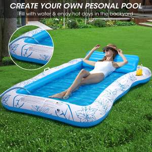 Flotador Inflable para Piscina para Adultos MAKE WAVES, de PVC, 82 x 54 Pulgadas, para Relajarse en Piscina, Lago, Río y Playa - Product Image 2