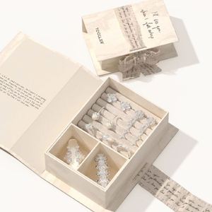 Boîtes à bijoux personnalisées avec logo, design unique, pour boucles d'oreilles, bracelets, boîtes à bijoux à rabat, emballage cadeau, boîte en papier, boîte à bijoux en carton - Product Image 1