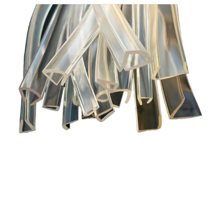 <span class=keywords><strong>Bande</strong></span> de bordure transparente en silicone en forme de U, matériau en acier verre, <span class=keywords><strong>bande</strong></span> anti-collision transparente, <span class=keywords><strong>bande</strong></span> d'étanchéité transparente - Product Image 2