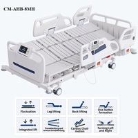 VU Hochwertiges 8-Funktionen Elektrisches ICU-Pflegebett Medizinisches Krankenhausbett mit UI-Display
