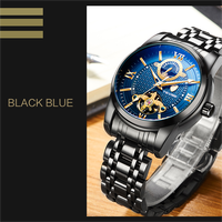 TEVISE T805D 805D Skelett-Herrenuhr Luxusmarke Automatik 3D Tourbillon Mechanische Goldene Herrenuhr Hochwertige Edelstahluhr