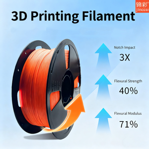 Filamento PLA de Seda de Doble Color para Impresora 3D, 1.75mm, 1kg, para Bolígrafo 3D y Ender 3, Colores Rojo/Verde/Azul, Venta Directa de Fábrica JINCCAI - Product Image 2