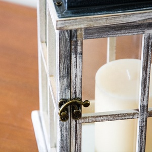 Vintage <strong>Wooden</strong> <strong>Lantern</strong> Decorative Holiday Candle Holder <strong>Lantern</strong> - Product Image 3