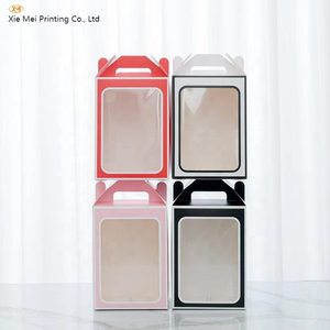Fenêtre transparente petite fille poupée jouets boîte d'emballage boîte de papier d'impression de taille personnalisée avec poignée - Product Image 2