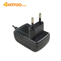 Adaptateur secteur VOTOO 12V 1A 12W AC DC, prise EU 5.5x2.1mm, chargeur mural pour CCTV, bande LED, routeur, en ABS et PC