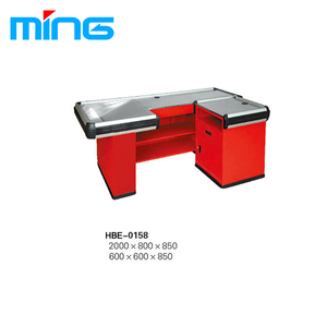 Mostrador de Caja Registradora Eléctrico de Acero de 3600 mm para Tienda de Abarrotes con Cinta Transportadora Antioxidante - Product Image 4