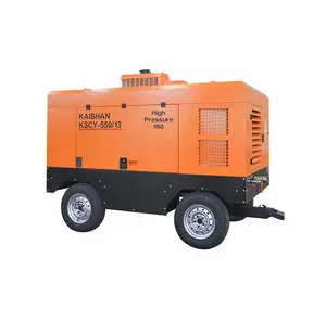 Bốn-bánh xe kscy loạt xách tay điện trục vít Máy nén khí 190cfm Máy nén khí 185 CFM 190cfm