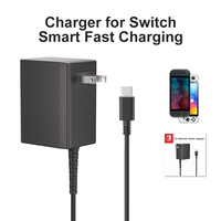 Nouvel adaptateur secteur USB-C ignifuge 39W 45W PD 3.0 pour console portable Nintendo Switch, compatible avec le mode station d'accueil TV