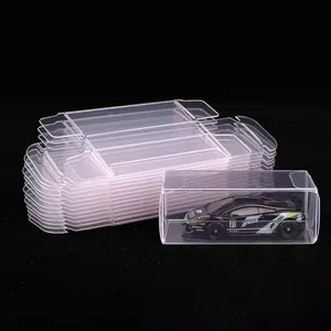 Boîte d'allumettes Hotwheels transparente Matériaux recyclés d'emballage cadeau de jouet en cristal écologique