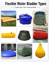 20000l 10000 30000 Liter 1000d PVC-beschichteter Großer Faltbarer Industrieller Wasserspeicher-Blasentank Flexibler Wassertank