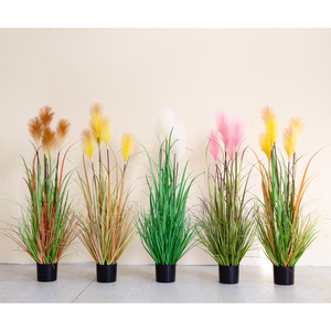 Plante artificielle en <span class=keywords><strong>pot</strong></span> d'herbe à <span class=keywords><strong>oignon</strong></span> de haute qualité QT250153 pour la décoration intérieure - Herbe de la pampa décorative réaliste avec <span class=keywords><strong>pot</strong></span> - Product Image 4