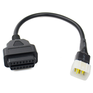 Câble de diagnostic pour ECU <span class=keywords><strong>Delphi</strong></span> 6 broches, adaptateur de diagnostic OBDII pour moto Benelli TNT 25/135/300/600, GT600, 302R, TRK502 - Product Image 5