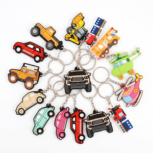 Wholesale Hot Sale Promotional Gift Soft PVC 2D Vintage Cartoon Customized logo <b>Keychain</b> for Carnival Prizes - Product Image 4