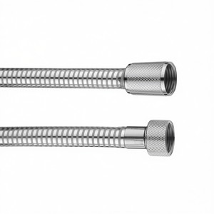 Tuyau de douche flexible Bi Flex 150 cm gris chromé, tuyau de plomberie flexible - Product Image 2