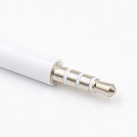 Yeni 4 kutup 1m 3.5mm ses kablosu erkek kayıt araba Aux ses kablosu kulaklık bağlayın kablosu MP3 uzatma kablosu