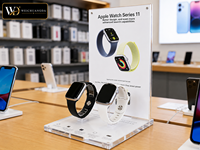 Support d'affichage de montre intelligente en acrylique personnalisé, présentoir de comptoir simple couche pour magasin et bureau