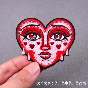 低最小起订量个性化定制恐怖人物刺绣补丁服装帽子刺绣补丁定制设计铁 - Product Image 2