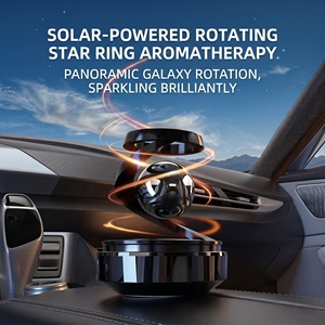 <span class=keywords><strong>Ambientador</strong></span> de coche giratorio suspendido solar, ornamento aromaterapia con bola de anillo estelar para tablero - Product Image 4