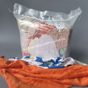 Chiffons en coton coloré 10 kg, 100 % coton, chiffons de nettoyage absorbants pour équipement industriel - Product Image 1