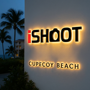 3d Gold Mirror Led Sign Custom Business Signage Wall Illuminated logo Led Sign Board for Outdoor Led Letter Signage - Product Image 3
