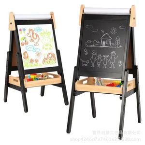 Pizarra de arte para niños, de madera, de doble cara, magnética, con rollo de papel para uso doméstico, de 3 a 6 años - Product Image 2