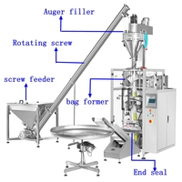 Machine de conditionnement verticale automatique pour snacks, flocons d'avoine et biscuits, 40r 100g 1kg, pour sachets oreiller