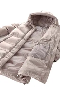 2024 invierno Venta caliente estilo de moda cuello alto a prueba de viento largo Color sólido chaqueta de plumón para mujer para invierno abrigo al aire libre