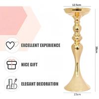 JIN PENG Vase Bougeoir Minimaliste en Fer Électroplaqué pour Décoration d'Allée de Mariage, Table de Salle à Manger d'Hôtel, Meuble TV