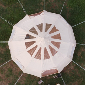 Carpa Clásica Piramidal de Techo Alto para las Cuatro Estaciones, Impermeable, de Tela Oxford y Algodón, de 4m, 5m, 6m, Suministro Directo de Fábrica, Tipo Waterdrop para Camping - Product Image 4