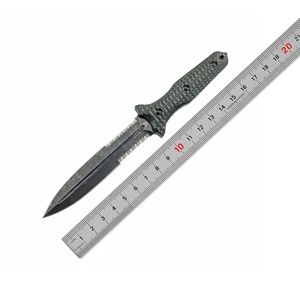 Cuchillo de hoja fija BM Tyrant DIY para exteriores, mango G10, punta de lanza, doble filo, acero inoxidable, personalizable OEM para uso en camping - Product Image 6