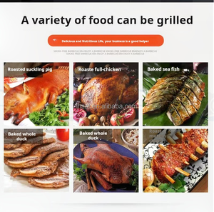 Conteneur à poulet rôti en acier inoxydable, machine à rôtir le poulet au gaz pour restaurant - Product Image 5