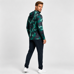 Veste de pêche à manches longues à capuche camouflage pour homme, séchage rapide, UPF 50, vêtements d'extérieur - Product Image 1