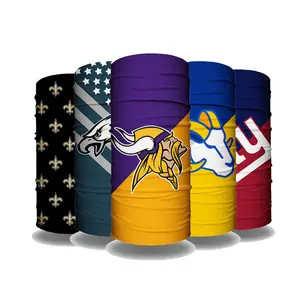 Custom Logo 32 Teams America Football Games Breathable Digital Printing Neck Gaiter Seamless NFL Bandana