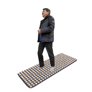 Tapis de <span class=keywords><strong>massage</strong></span> des pieds en bois massif carré, tapis de <span class=keywords><strong>massage</strong></span> des points d'acupuncture, planche de pression des doigts à course ultra-lente pour intérieur, <span class=keywords><strong>massage</strong></span> des pieds des méridiens - Product Image 1