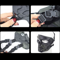 Bouclier facial de protection casque de fête équipement tactique avec moteur sans masque de Noël neutre moteur