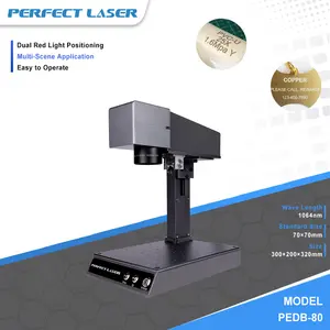 Perfecte Laser - Fiber Laser Makring Machine Industriële Desktop Draagbare Metalen Hout Graveur Gravure Drukmachine