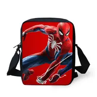 Bolsa de mensageiro para crianças, desenho animado, anime, homem aranha, bolsa de ombro, viagem, escola