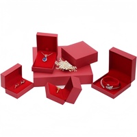 Boîtes rigides carrées roses personnalisées de luxe pour mariage, réutilisables, imperméables, écologiques, haut de gamme, en papier, pour boucles d'oreilles, bagues, bijoux