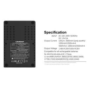 מטען סוללות liitokala Lii-PD4 עם תצוגת lcd עבור 3.7v <span class=keywords><strong>18650</strong></span> 26650 21700 18350 14500 1.2 סוללות aaaaa aaaa aaa aaa aa - Product Image 5